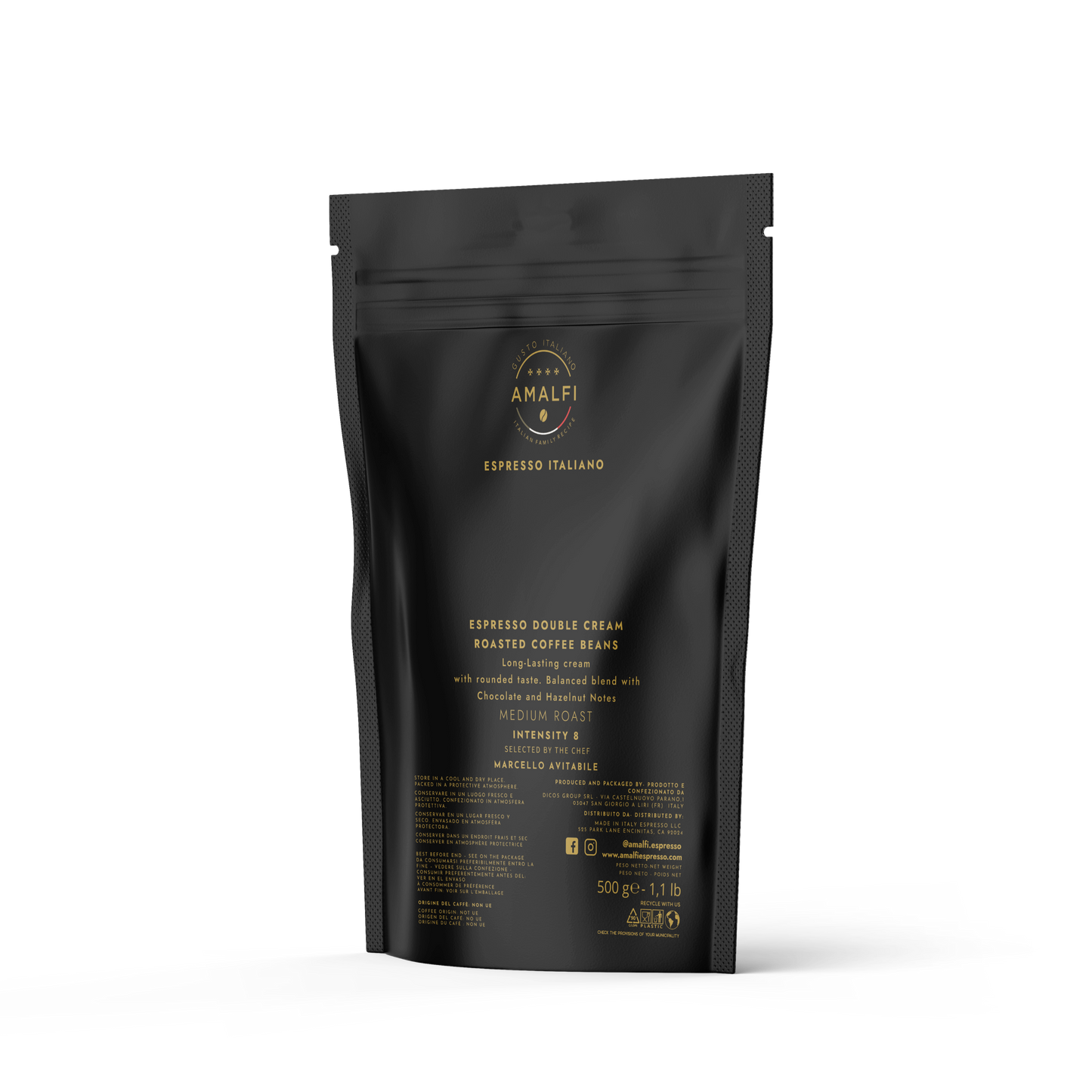 Espresso Double Cream Roasted Coffee Beans (550g / 1.1 lb)